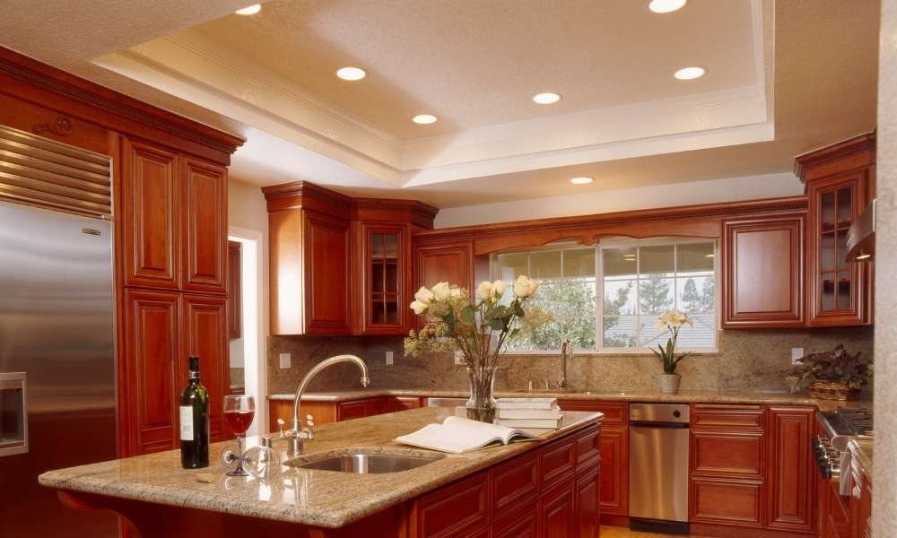 Put recessed lights in Cabinets