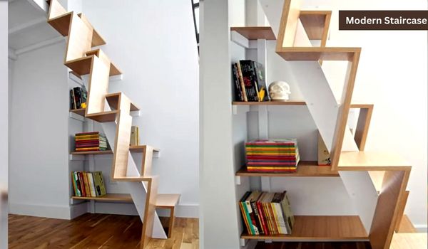 Staircase with Bookshelves