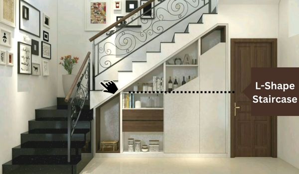 L-Shape Staircase for Small Space
