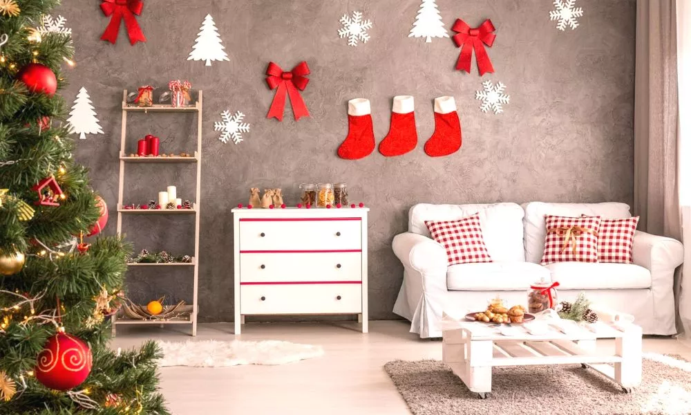 Easy DIY Christmas Decorations Small Livingroom
