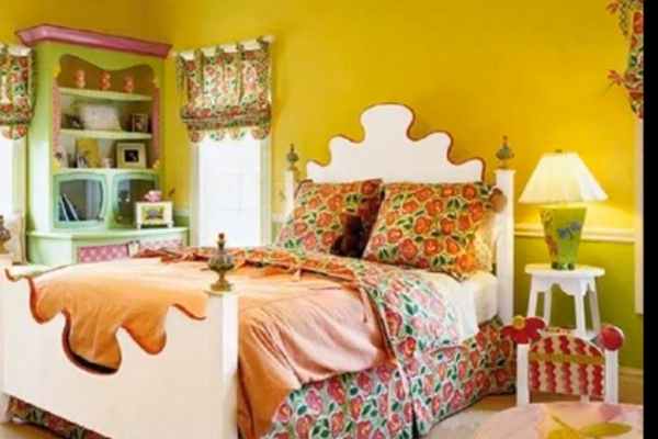 Mustard And Green Bedroom Color Combination